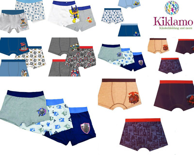    2er 3er 4er Pack Jungen Boxershorts Unterwäsche Gr. 98/104-134/140   