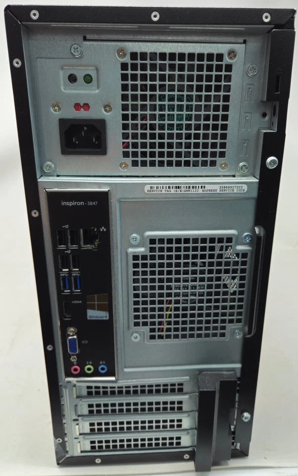 Dell Inspiron 3847 8GB 1TB i3-4150 3.5GHZ NO OS, Black - Image 3 of 4