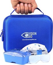 Expert Edition Magnifying Glasses with USB Rechargeable - Set, Blue