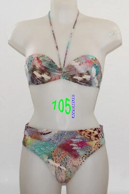 NEUF @@ MAILLOT 2 PIECES BIKINI BANDEAU + PAIN DE SUCRE Maria Tobago + 1 ou 1/2 - Photo 1/2