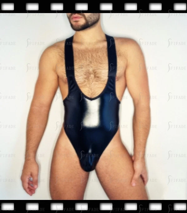 Latex Leotard Unisex Backless No Zip T-Back Style Swimsuit Customied 0.4mm F16