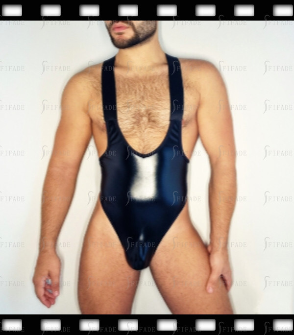 Traje de baño de látex unisex sin espalda sin cremallera estilo espalda en T personalizado 0,4 mm F16
