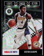 2019-20 Hoops Premium Stock #7 Victor Oladipo Lights Camera Action Holo