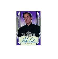 2021 Leaf Pop Century SP PURPLE PRIZM MARK CUBAN AUTO /6!▪️Dallas Maverick Owner