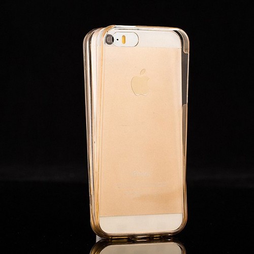 Apple iPhone 5 / 5s / SE Full Body 360 Silikonowe etui ochronne Etui na telefon komórkowy Case Złote - Zdjęcie 2 z 2