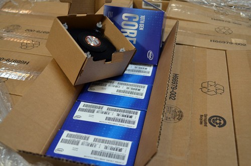 (LOT of 5 PCS) NEW Intel ALL BLACK LGA1200 / 115X CPU Cooler Heatsink K69237-001 - Picture 2 of 3