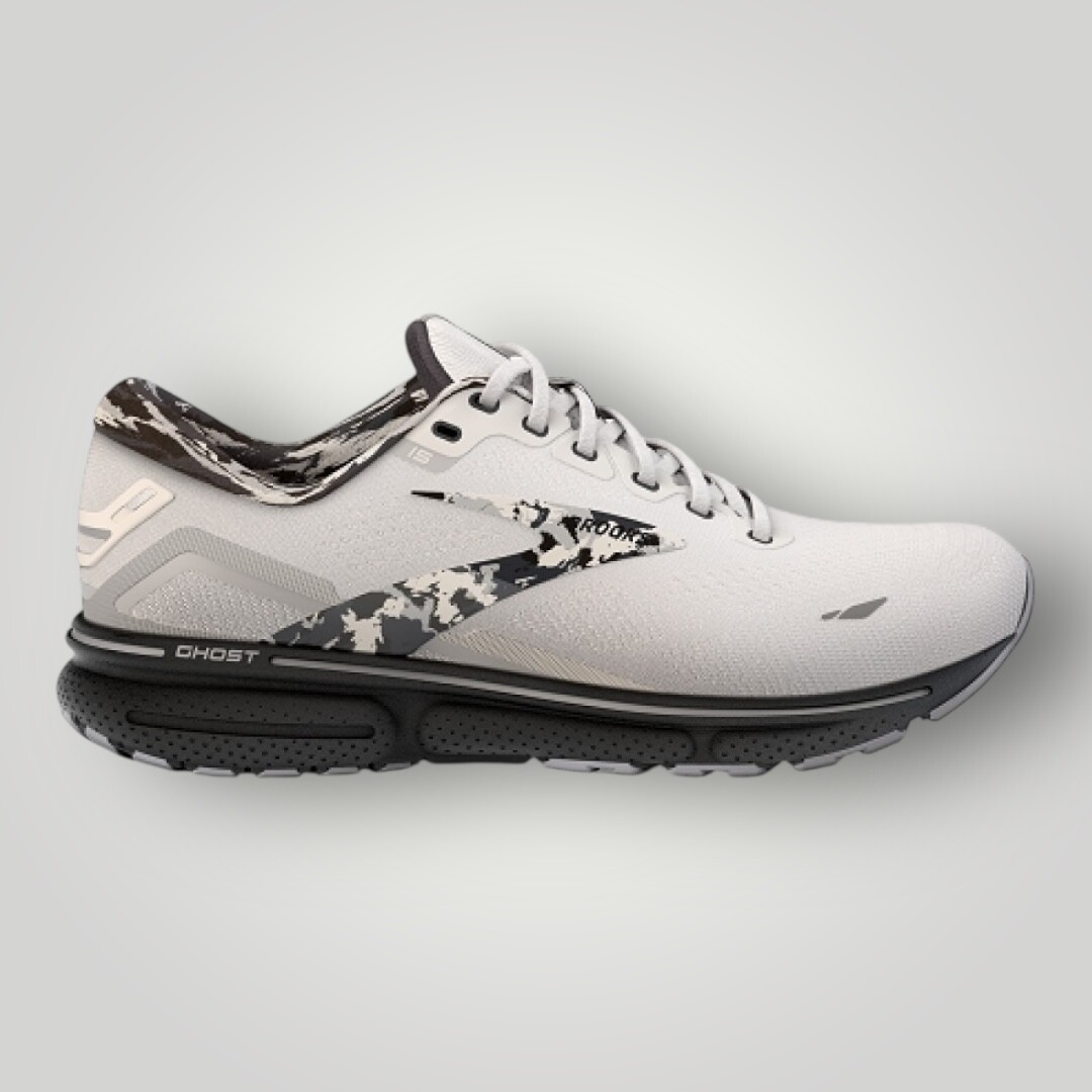 Brooks Ghost 15 Running Shoes Mens Size 14 White Grey Spec Sole 1103931D152 Brooks Ghost 15 Men main image 4