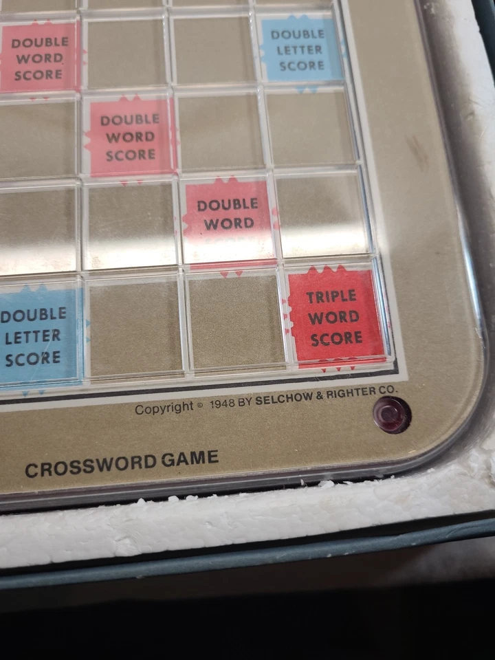 Scrabble Selchow & Righter Vintage 1982 Board Game with Wood Tiles and Racks - Image 3 of 4