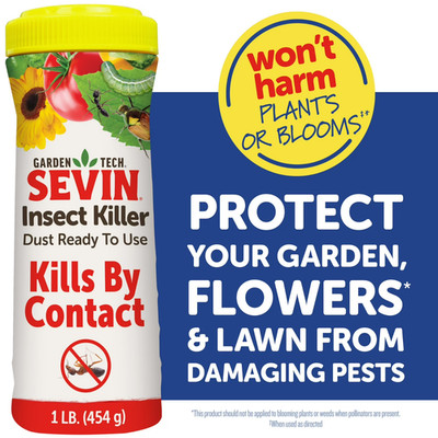 Sevin 1 lb. Outdoor Insect Killer Dust   Covers 2,000 sq. ft.  Ready to Use Dust