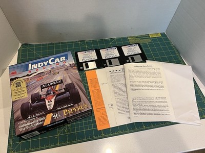 1993 IndyCar Racing NICE BIG BOX PC MS-DOS 5.0 Papyrus 3.5” Floppy