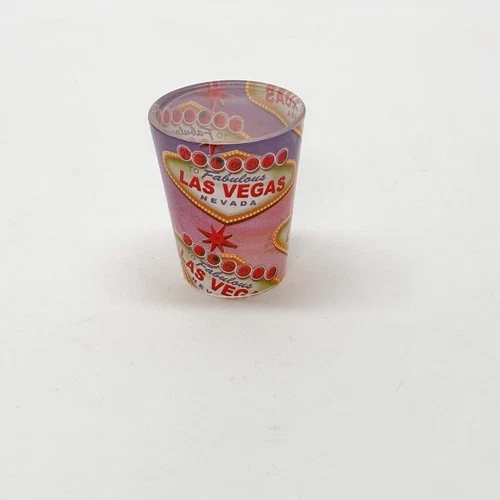 Fabulous Las Vegas Nevada Shooter Shot Glass Collectible Souvenir