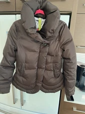 Soia and Kyo.. Chocolate Brown Shall Collar Down Puffer Jacket.. Sz M