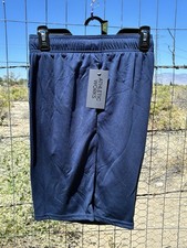 Athletic Works Mens Core Shorts XL Blue 9" Inseam Elastic Waist Pockets Gym