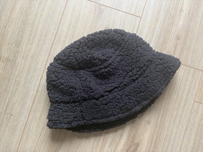 Bucket Hat Hut Mütze Kopfbedeckung schwarz flauschig Einheitsgröße