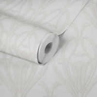 Art Deco Tapete Mit Ornament Muster & Textiloptik