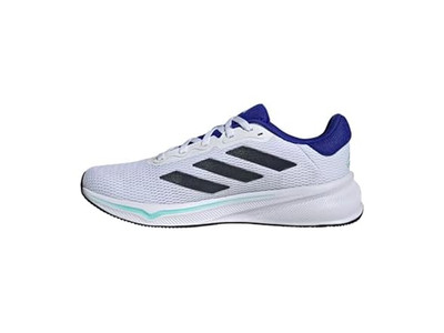 adidas Men's Response Running Sneaker White/Aurora Ink/Flash Aqua Size: 10 US