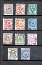 ITALY _ 1901 'EAGLE & KING VICTOR' SET of 11 _ USED ____(939)