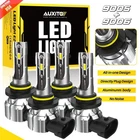 AUXITO Combo 4 9005 9006 LED Headlight Kit Bulbs High Low Beam White 100000LM E2