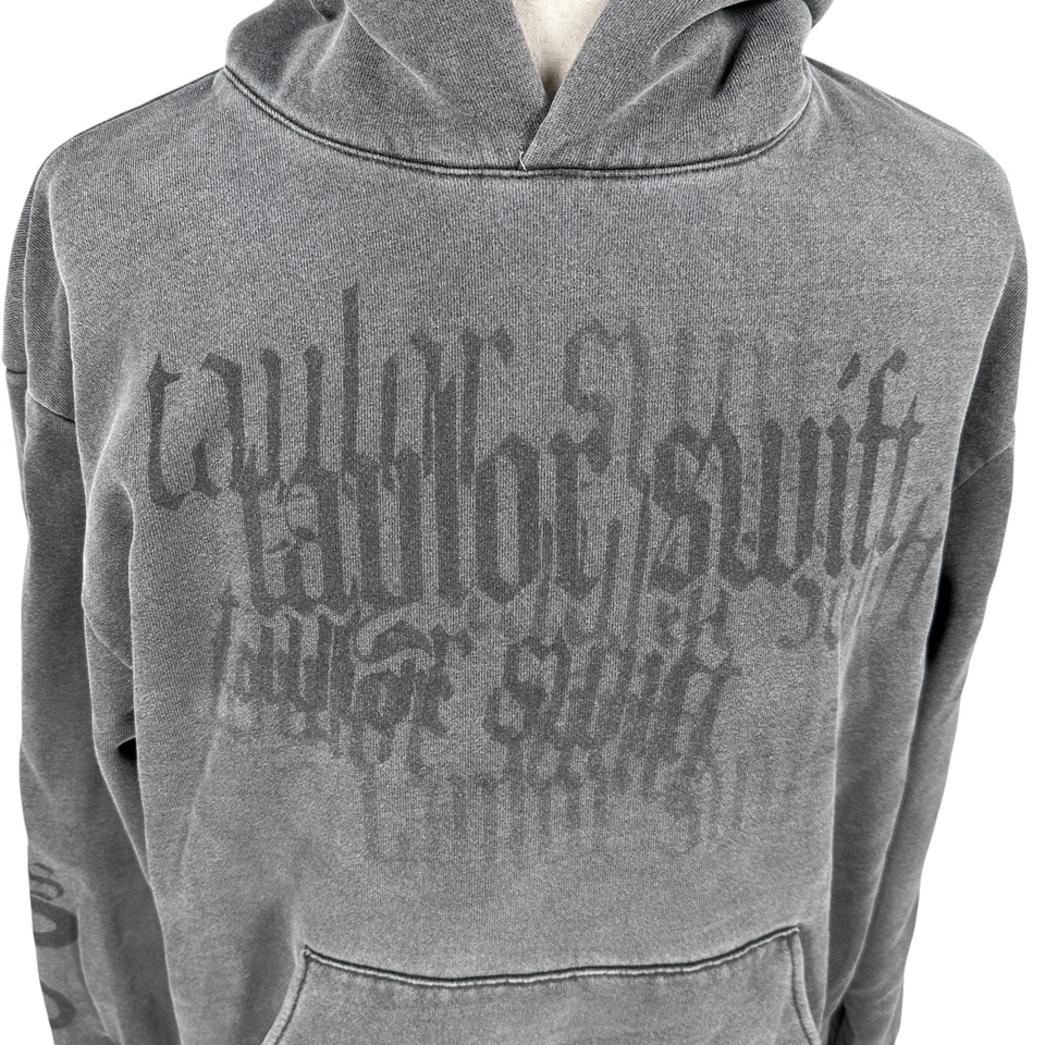 Taylor Swift Reputation Tour Hoodie Adults XS Small Gray Heavy Thick Authentic - Image 2 of 4
