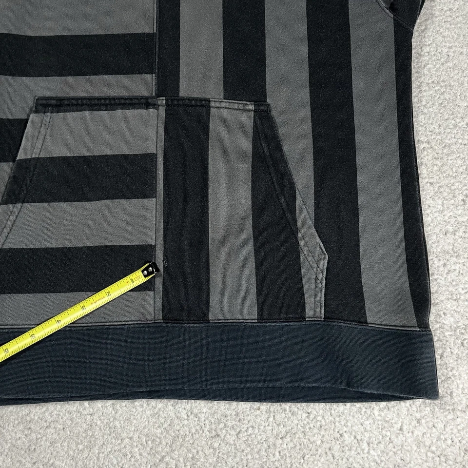 Air Jordan Hoodie Mens M Gray Stripe Pullover Sweatshirt Retro Jumpman Y2K VTG - Image 2 of 4