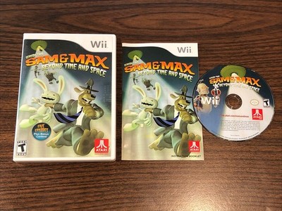 Sam & Max Beyond Time & Space - Nintendo Wii CIB Complete w Manual Tested Clean