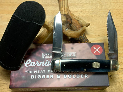 Rough Ryder Carnivore Jack 2 Black Smooth Bone 4 1/4