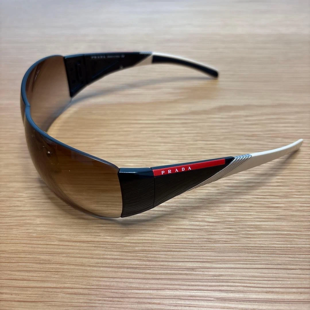 PRADA Brown Shield Sunglasses for Men for sale | eBay