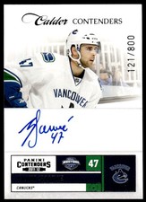2011-12 Panini Contenders Yann Sauve Rookie Auto 121/800 Vancouver Canucks #256