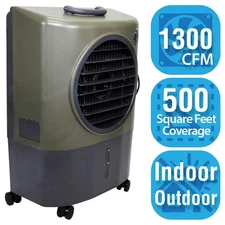 NEW Hessaire 2-Speed Portable Evaporative Cooler Swamp Cooler 500 sq. ft.