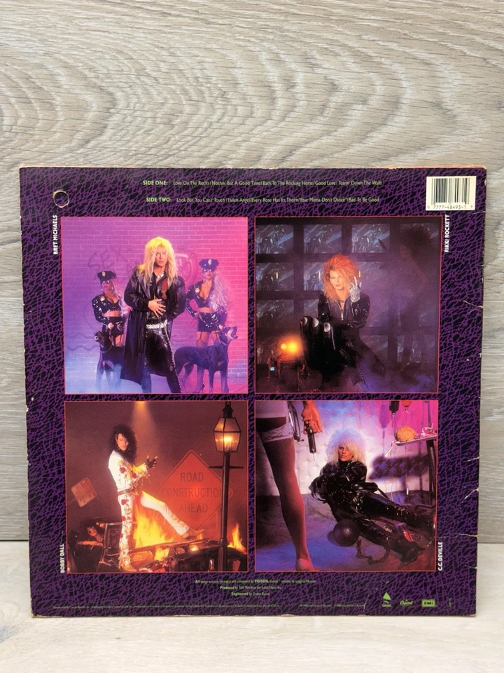 POISON Open Up And Say Ahh LP Vinyl, 1st pressing, Original cover, 1988 Banned - Image 2 of 4
