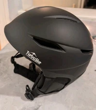 Turboske Snowboard Helmet Snow Sports Audio Compatible Large Black