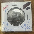 1964-P Kennedy Half Dollar 90% Silver BU Brilliant Uncirculated - Phila Mint