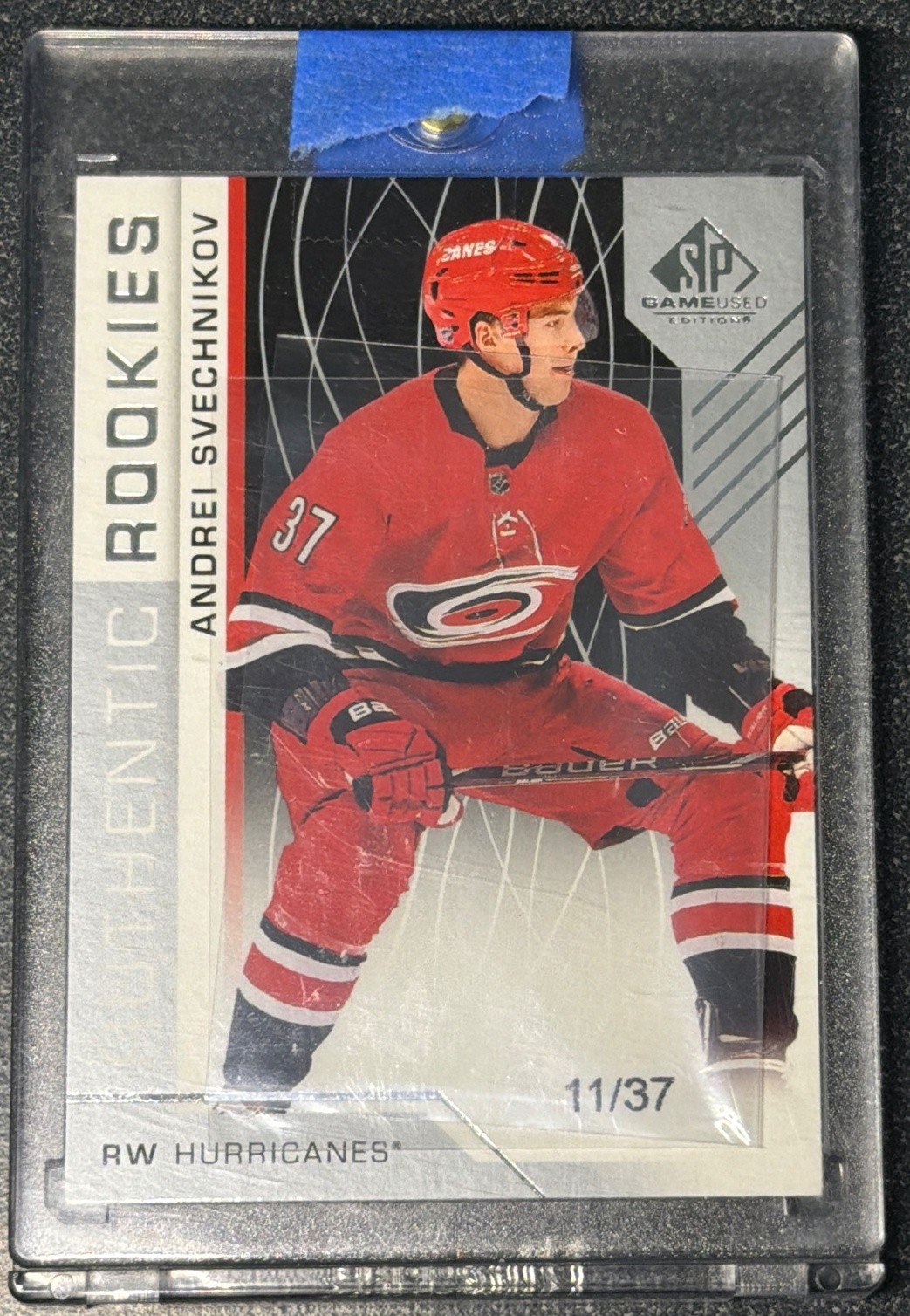2018-19 SP Game Used Andrei Svechnikov True Rookie RC /37 #120