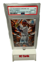 Diego Tornes 2025 Bowman Chrome Sapphire Selections Orange Refractor /25 PSA 10