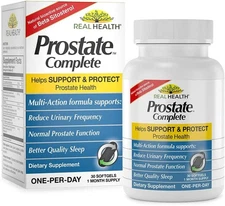 Real Health Prostate Complete - Supplements for 30 Count (Pack of 1) 