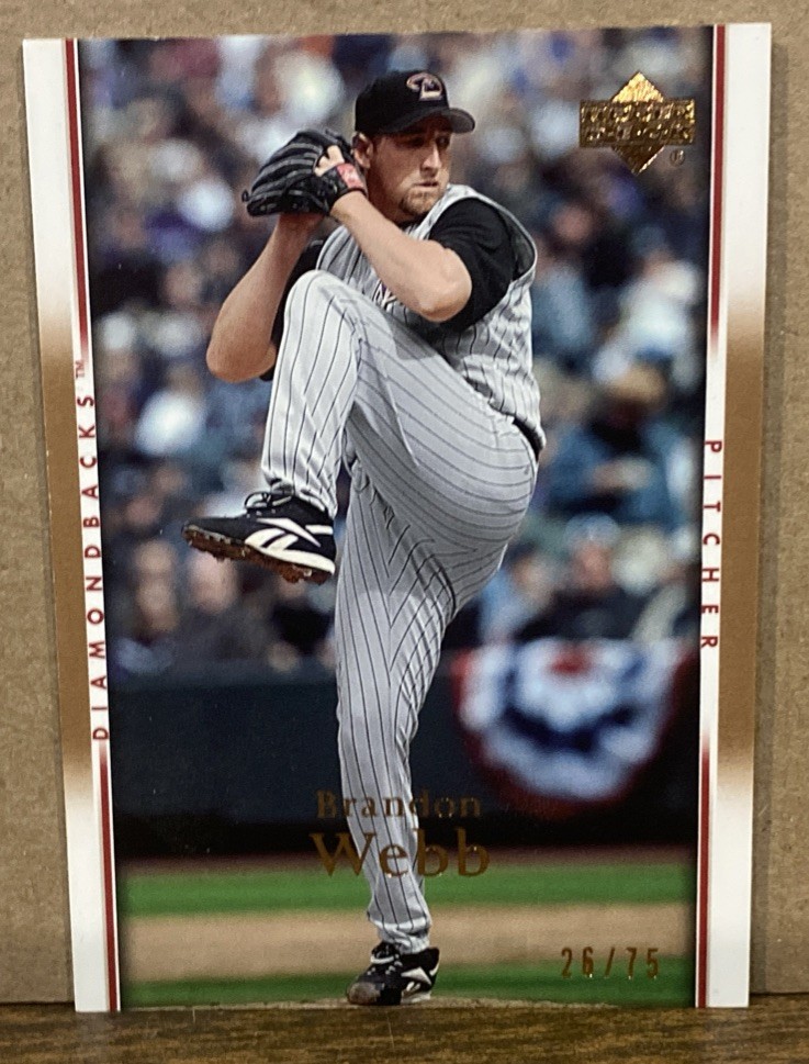 2007 Upper Deck - Brandon Webb #255 Gold /75