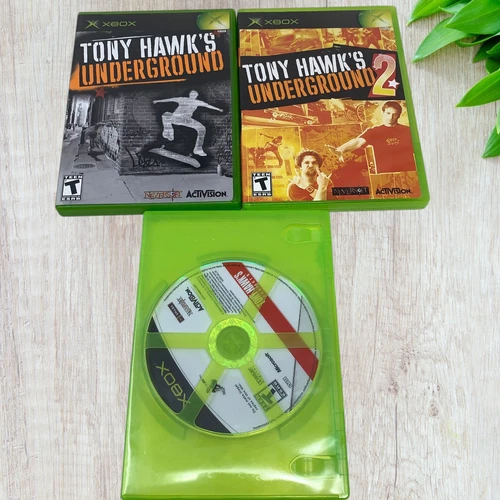 Tony Hawk's Underground 1 & 2 & Project 8  Xbox Game Discs Only Untested