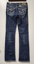 Silver Jeans Women Suki Mid Rise Curvy Fit Relaxed Hip/Thigh Slim Bootcut Leg