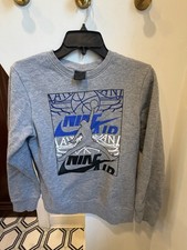 Nike Jordan Jumpman Grey Crewneck Sweatshirt Size Youth Large-Great Condition 
