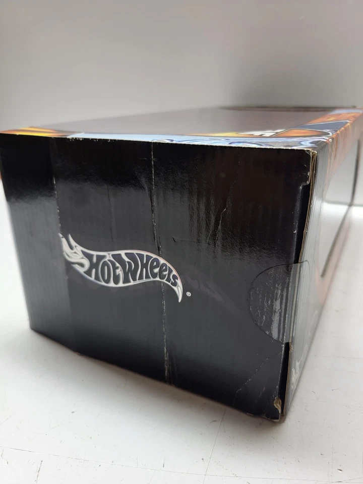 1/18 SCALE HOT WHEELS 1965 CUSTOM IMPALA TEAM BAURTWELL RED CONVERTIBLE DIECAST - Image 4 of 4