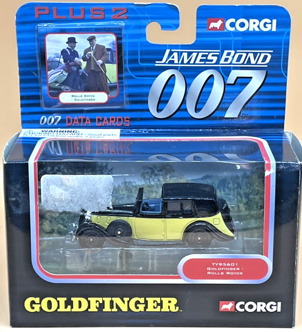 Corgi TY95601 James Bond 007 Goldfinger Rolls Royce Boxed w/ Data Cards