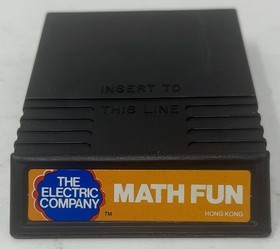 Math Fun (Intellivision 1979) Complete In Box CIB  Game W Manual Overlays Tested