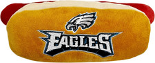 Pets First NFL Philadelphia Eagles Hotdog Giocattoli per Cani e Gatti con Cigolio 
