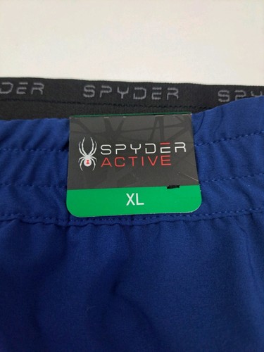 NWT Spyder Mens Active Stretch Zipp Pockets Blue ProW=B Shorts Blue XL #6719 - Picture 5 of 10