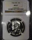 1966 SMS Franklin Half Dollar "NGC MS67" *Free S/H After 1st Item*