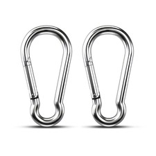 Large Carabiner Clip Hooks, 2pcs 4 inch Carabiners Heavy Duty, 304 Stainless ...