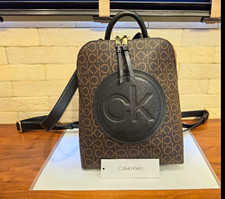 Calvin Klein Logo Crossbody Bag Brown/Black Z...