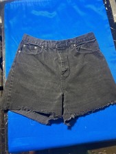 Vintage Bill Blass Cut Off Shorts Women's 12 Black and Frayed Raw Hem