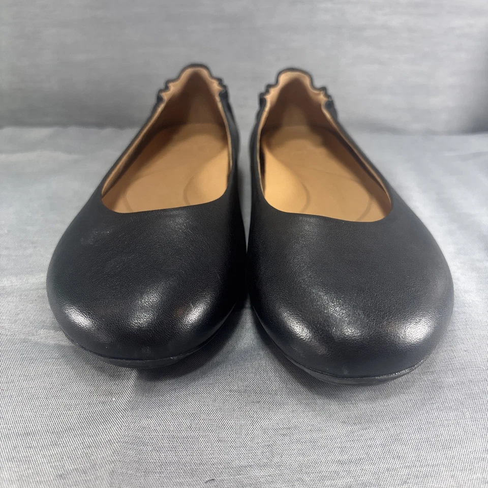 Bailarina sin cordones Dansko Mollie zapatos planos cuero negro cuña arco soporte UE 37 Foto 3 de 4