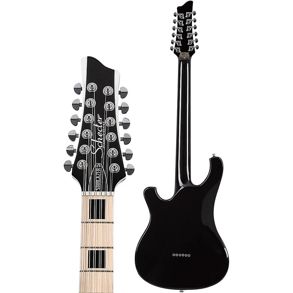 Schecter Guitar Research Stargazer-12 String Electric Guitar Gloss Black - Image 4 of 4
